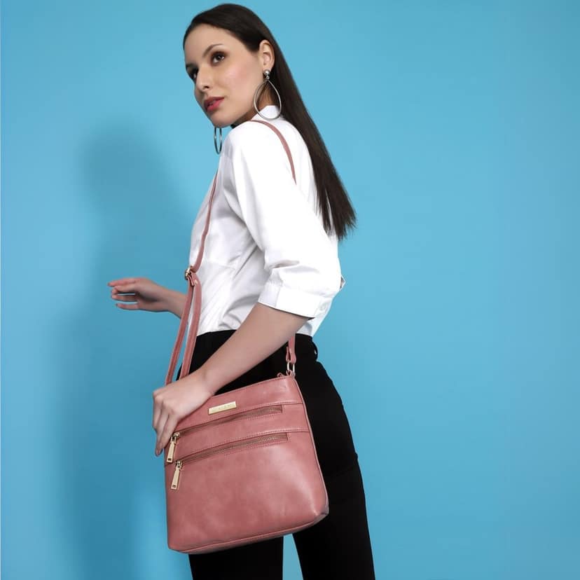 VISMIINTREND Sling Bag for Women | Crossbody Messenger Bag | Pu Leather Stylish Shoulder Bag | Water Resistant Adjustable Strap