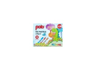 polo oil pastels 12 vibrant shades (Lilliput) | Pack of 5 |smooth & rich colors | non-toxic & child-safe | ideal for kids, artists & school art projects