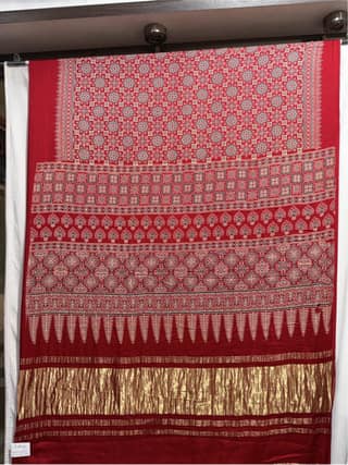 Kala Sanskruti All Over Red Color Art Silk Printed Saree 6.5M with Blouse Piece Elegant Traditional Wear Bridal Unique Saree for Women