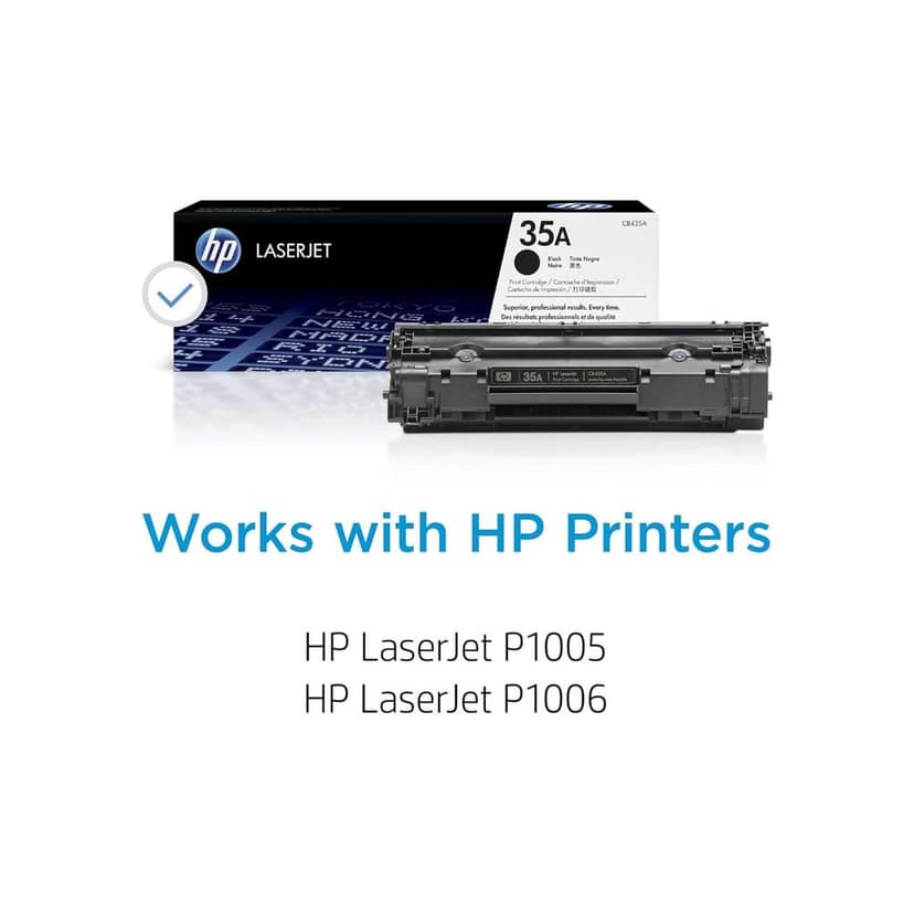 HP 35A Black Original LaserJet Toner Cartridge (CB435A) view 4
