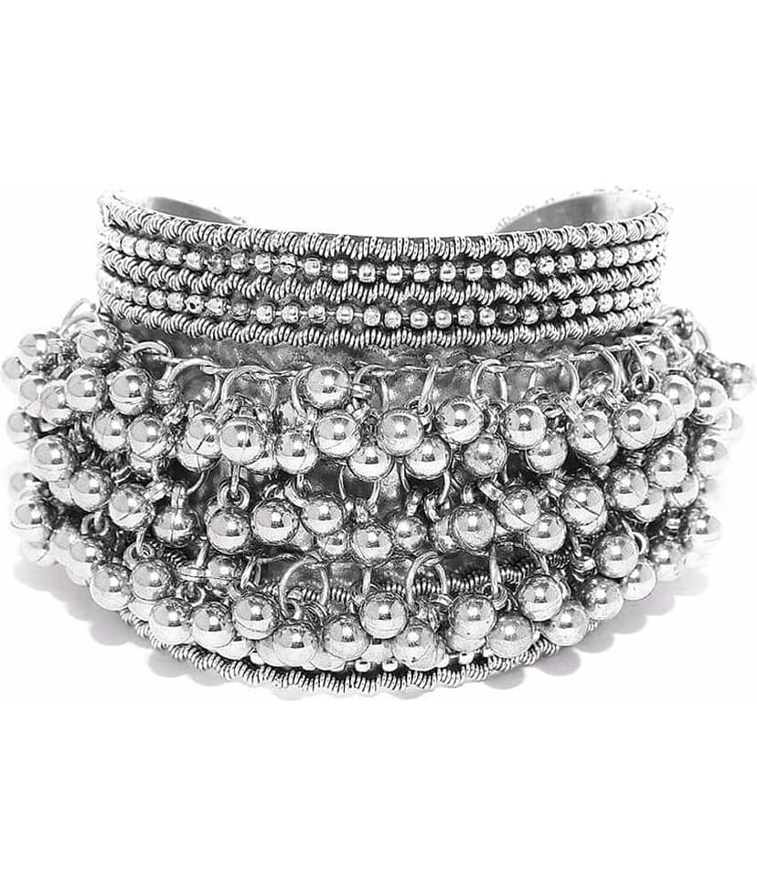 Samridhi DC Silver Cuff ( Pack of 1 )