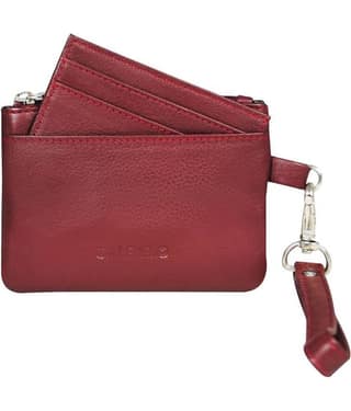 Calfnero Genuine Leather Key Case/Coin Wallet Cum Card Holder