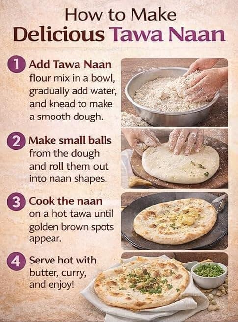 GM Foods Tawa Naan Flour Instant Mix 400g (Pack of 5) | Soft & Fluffy Indian Flatbread Mix for Stovetop Cooking | Easy to Knead | Homemade Naan Without Tandoor | For Curry, Wraps & Daily Meals | No Preservatives view 4