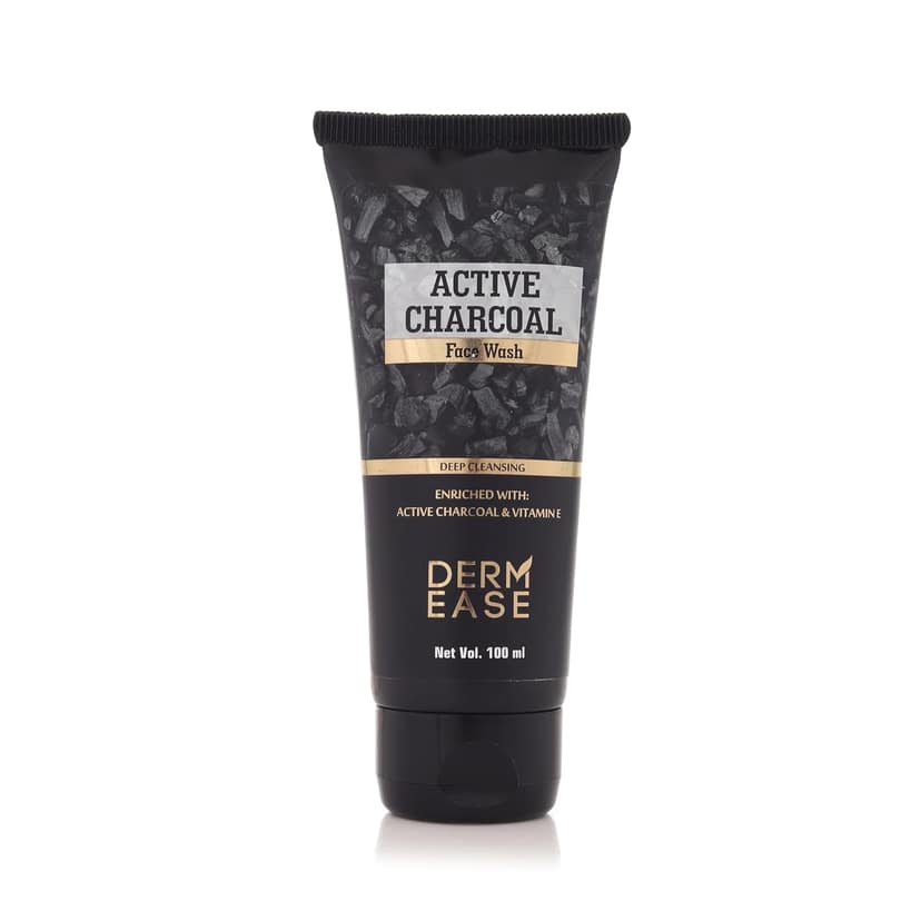 Dermease Charcoal Face Wash for Deep Clean & Glow