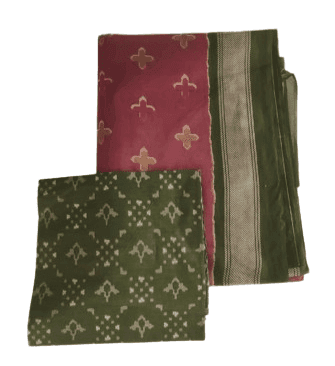 BALAJI Cotton Saree with Blouse Piece, Multicolor view 3