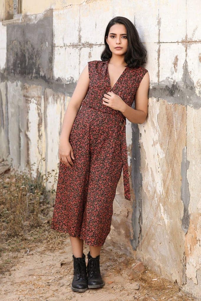 Free n Easy Self Pattern Jumpsuit view 4