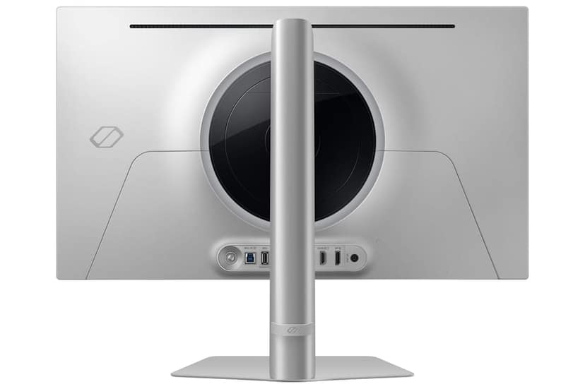 Samsung 27" (67.8 cm) Odyssey G6 OLED 2K Gaming Monitor|QHD 2560 x 1440|240 Hz|0.03ms| OLED Safeguard+|FreeSync Premium Pro|Nvidia G-Sync|Height-Tilt-Pivot Adjustable Stand|LS27DG610SWXXL|Silver view 2