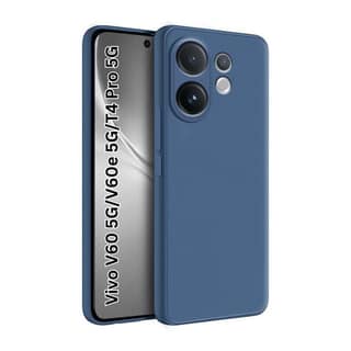 V3Deals Imported OG Silicone Protective Phone Case Compatible for Vivo V60 5G/V60e 5G/T4 Pro 5G, Black, Anti-Scratch, Anti-Fingerprint, Camera Protection