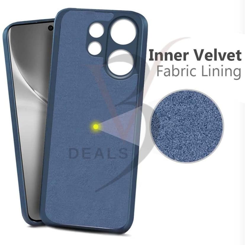 V3Deals Imported OG Silicone Protective Phone Case Compatible for Vivo V60 5G/V60e 5G/T4 Pro 5G, Black, Anti-Scratch, Anti-Fingerprint, Camera Protection view 5