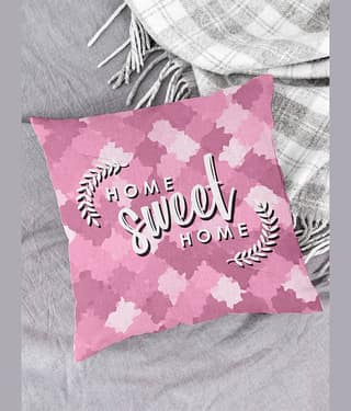 Houzzcode - Water Repellent Pink Polyester Pillow Covers 40x40x3 ( Pack of 1 )