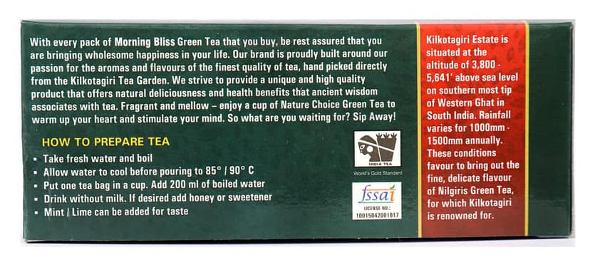 Morning Bliss - Green Tea - Dip Tea-40gms view 3