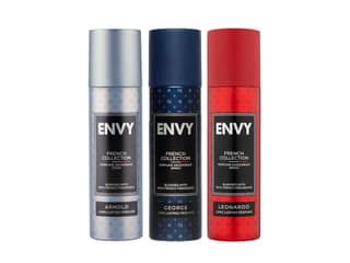 ENVY Pack of 3 Deos for men (Arnold + George + Leonardo) - 120ml Each