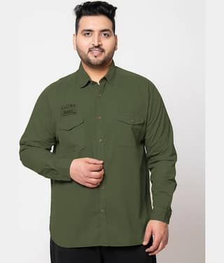 IVOC Plus Classic Regular Fit Pure Cotton Casual Shirt