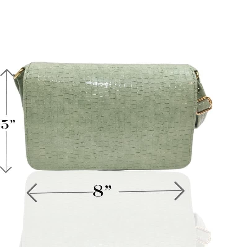 Magnifique Women's Hand/Sling/Side Bag/purse Polyurethane Western (Green) view 2