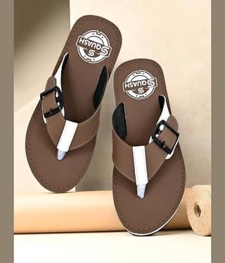 Squash Brown Men's Thong Flip Flop