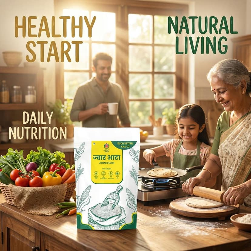 MILLET YARD Jowar Atta | Jowar Flour 500 Gms view 8
