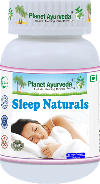 Planet Ayurveda Sleep Naturals - 60 Vegetarian Capsules - 500mg