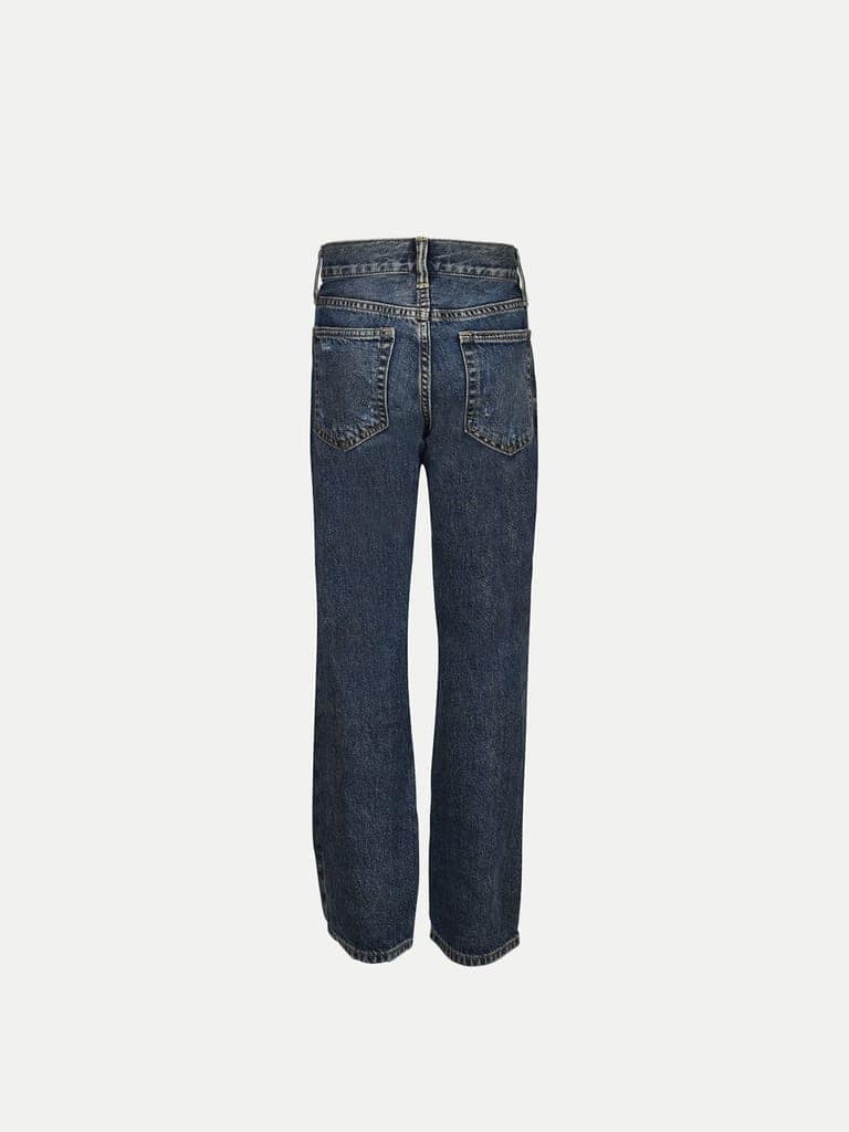 Teen Boys Blue Fashion Torned Washed Denim Pant view 4
