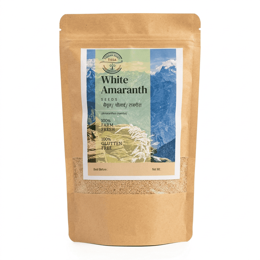 "Organic White Amaranth Seeds - 100% Farm Fresh & Gluten Free (500g)"
