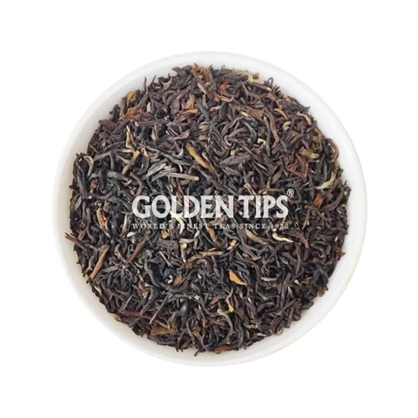 Golden Tips Rare Second Flush Darjeeling Tea Pinewood Box in The Packing of Zardosi Work on Velvet Pouch (100 Gram, 50 Cups) view 4