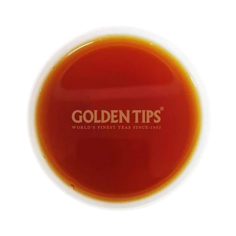 Golden Tips Rare Second Flush Darjeeling Tea Pinewood Box in The Packing of Zardosi Work on Velvet Pouch (100 Gram, 50 Cups) view 5