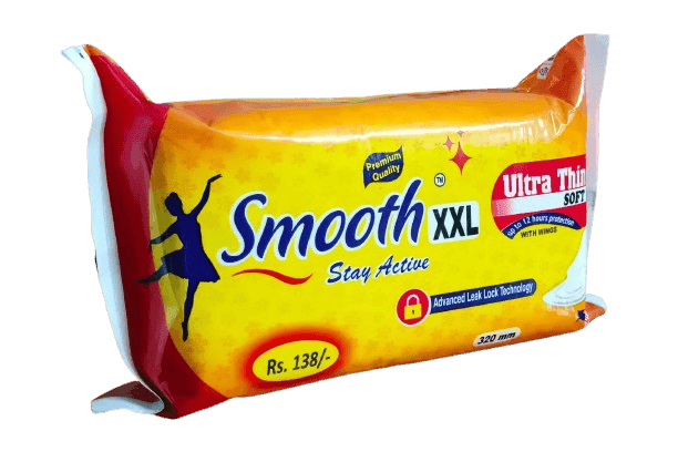 Smooth XL Ultra Thin Sanitary Pads with Wings - 320mm (Pack of 12) view 3