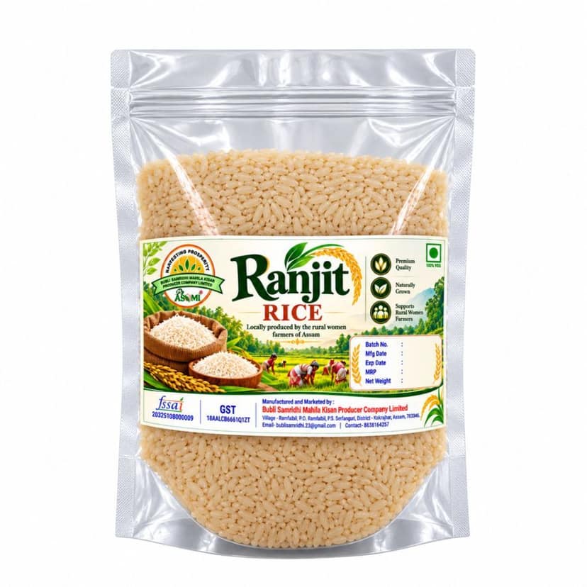 Ranjit Rice - 500 gm - One plastic stand-up pouch view 3