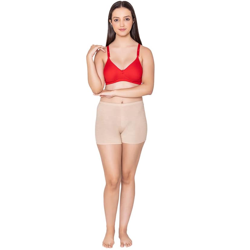 Bodycare polycotton wirefree convertible straps moulded cup non padded bra-6594B view 5
