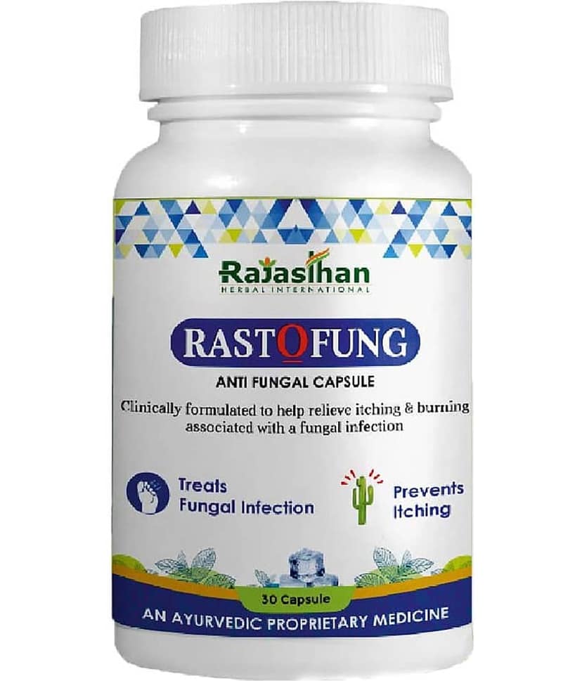 RAJASTHAN AUSHDHALAYA Rastofung Help to treat Fungal infection Capsule 30 no.s Pack Of 1