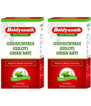 Baidyanath Guduchyadi Giloy Ghan Bati Tablet 60 No.S Pack of 2