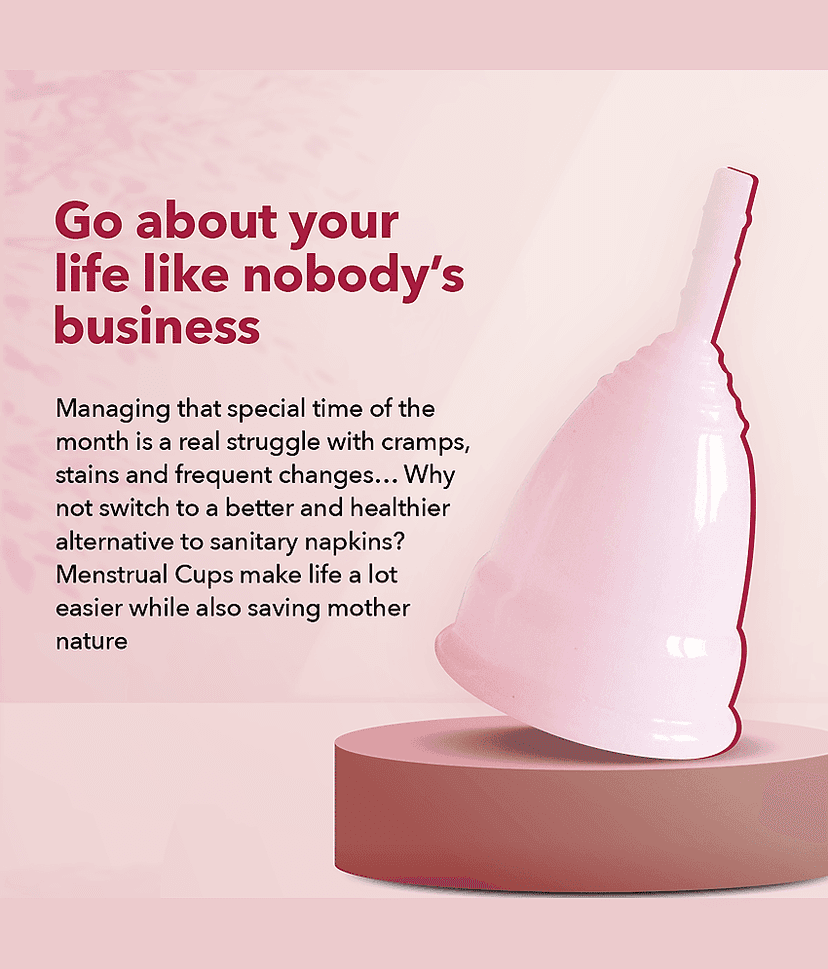 Namyaa Silicone Reusable Menstrual Cup Large ( Pack of 1 ) view 2