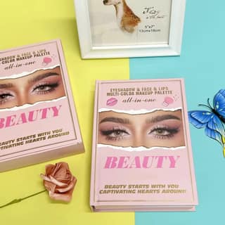 Eyeshadow, Face, and Lip Makeup Palette - All-in-One