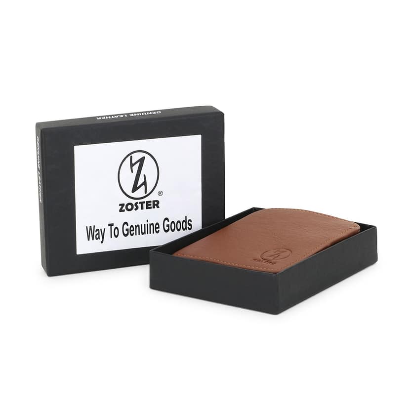 ZOSTER Tan Vegan Leather Wallet for Men & Women - Stylish and Sustainable Wallet view 6