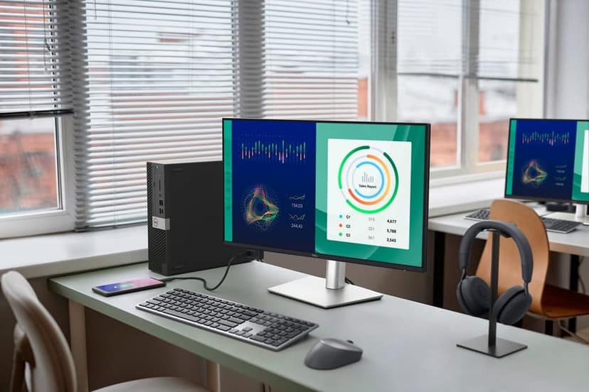 Dell P2425D 23.8inch 2K WQHD Monitor| IPS Panel|Height Tilt Swivel Pivot|HDMI, DP 1.4, USB C, USB Type-A, USB Type-B|5ms Response|100Hz Refresh|1500:1 Contrast|350 cd/m2 | 99% sRGB view 3