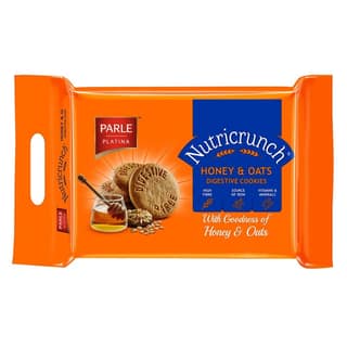 Parle Platina Nutricrunch Honey & Oats Digestive Cookies, 600 g (6 packets of 100 g each), MRP 120.00