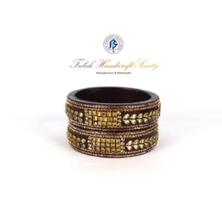 Rajasthani Lac Bangles In Beautiful New Design Brown
