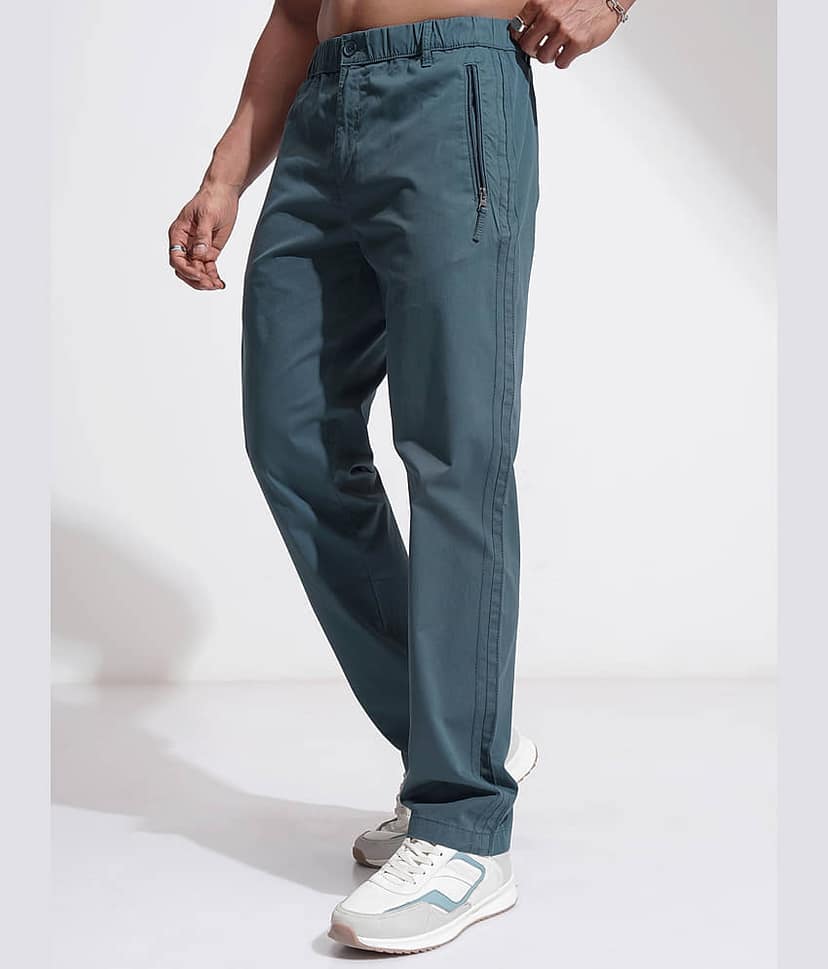 Highlander Relax Flat Men's Trouser - Green ( Pack of 1 ) view 4