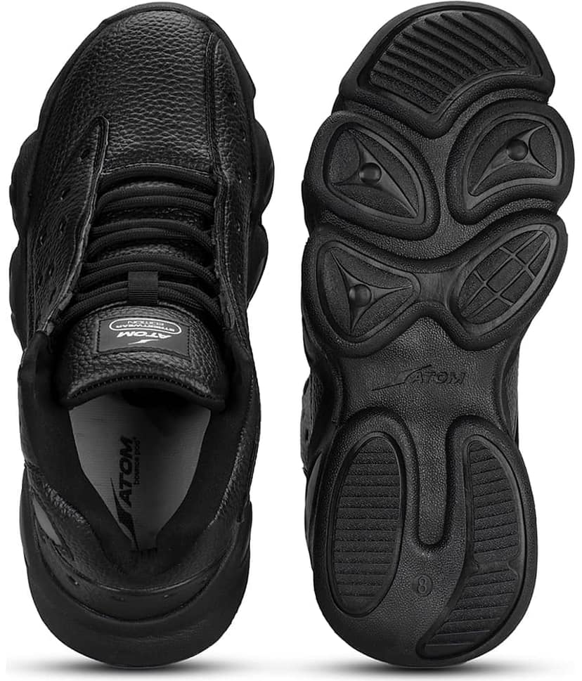 ATOM Street Swagger Black Men's Sneakers view 5