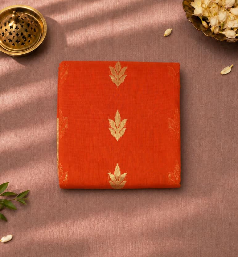 Handloom Chanderi Silk By Cotton Saree