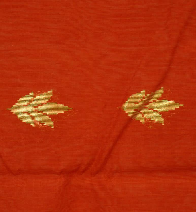 Handloom Chanderi Silk By Cotton Saree view 5