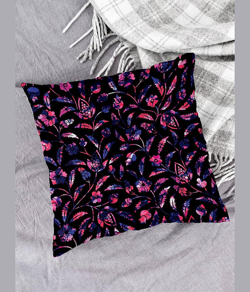 Houzzcode - Water Repellent Blue Polyester Pillow Covers 40x40x3 ( Pack of 1 ) view 2