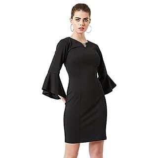 Miss Chase Womens Polyester Shift Knee-Length Dress