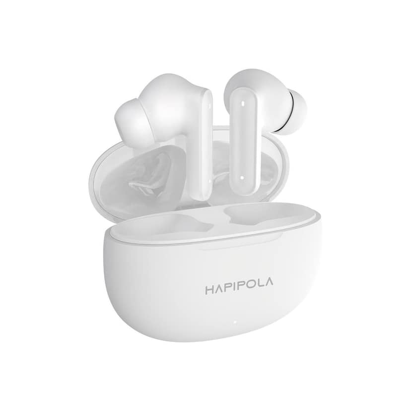HAPIPOLA TWS Candy Immersive Audio | Ai-ENC | Bluetooth v5.2 13mm Driver | 100 Hours Stand-by 23 Hours Combined Playback | Touch Control Type C Interface | Good Bass