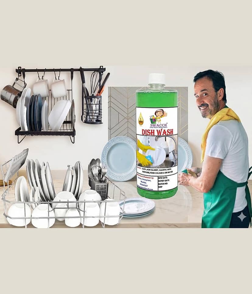 Dish Wash 3 Litre Neem Alovera I Dish Wash Liquid and Kitchen Cleaner I Dish Washer Liquid With Fragrance I Kitchen Utensil Cleaner Removes Grease & Oil view 2