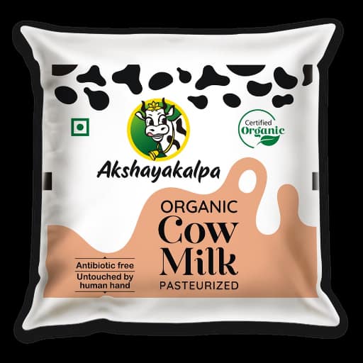 Akshayakalpa - Pasteurized Cow Milk, 500 ml view 2