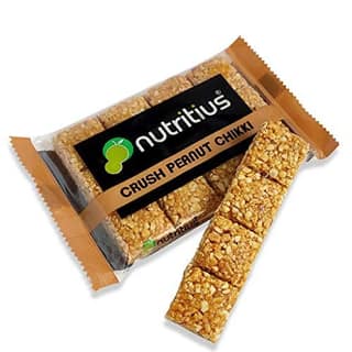 Nutritius Crush Peanut Chikki, 125 gm