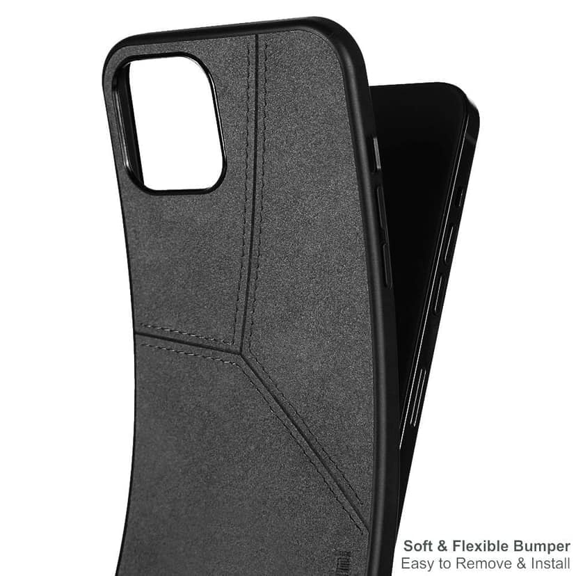 Memumi Lord Howe Series Canvas Back Cover Case for Apple iPhone 12 Pro Max - Black (6.7") view 5