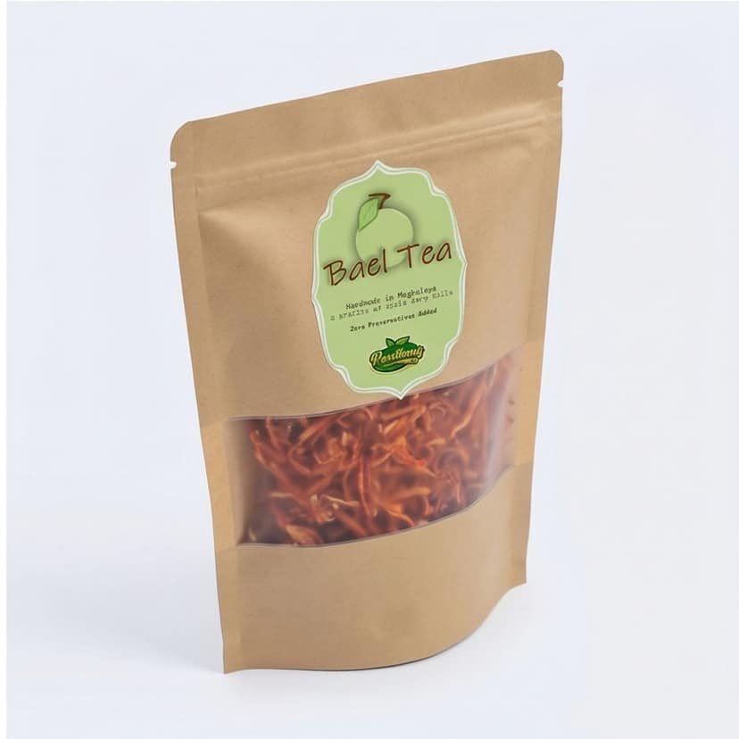 Bael Tea - 100 gm - One stand-up pouch containing dried Bael fruit pieces view 4
