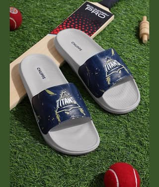 CHUPPS Navy Men's Slide Flip Flop