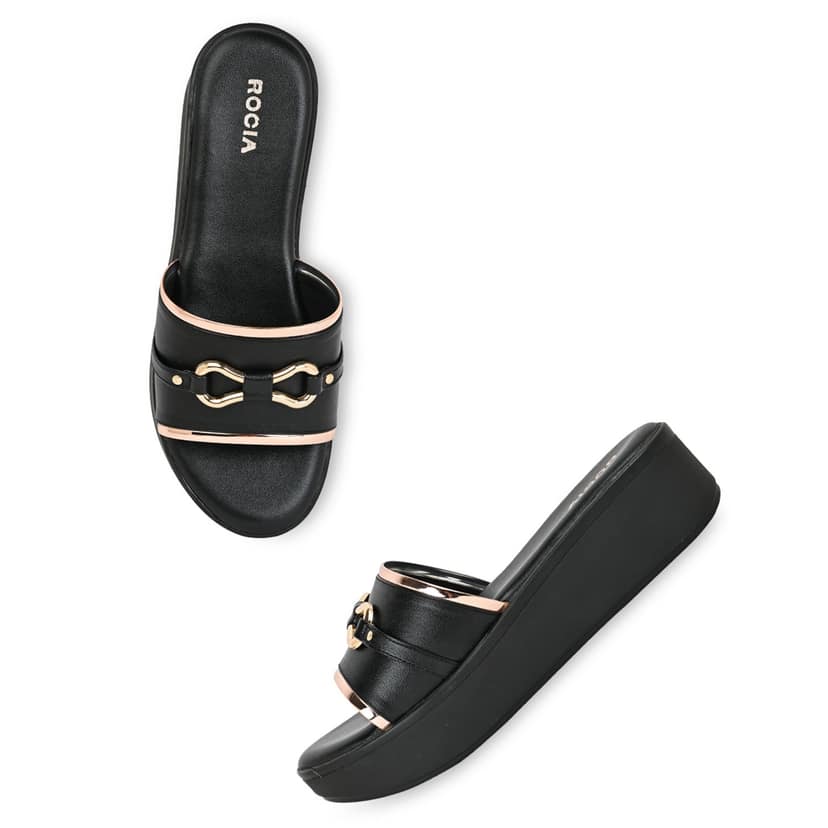 Black Women Casual Wedges